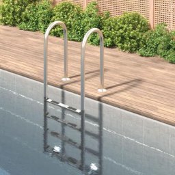 Bonnevie - chelle de piscine - Style Contemporain 54x38x184,5 cm acier inoxydable 304 BV447931