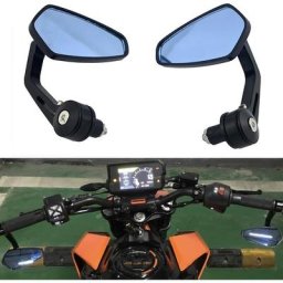 Heart Horse Rétroviseurs Moto,7/8 22mm Retroviseur Embout de Guidon, Anti-Glare Retroviseurs