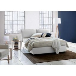 Talamo Italia Lit double Antonia, Lit conteneur avec revêtement en tissu, 100% Made in Italy,