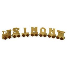 Train de Lettres en Bois pour Chambre d'enfant - Tout Alphabet Disponible Wagon p