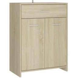 Meuble de rangement Chêne sonoma 60x33x80 cm