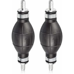 2 pcs Pompe à Main Essence en Caoutchouc 8mm Poire d'Amorçage (Noir)Carburant Pompe à Huile
