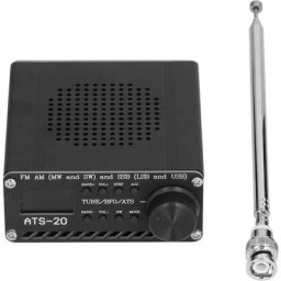 Récepteur pleine bande fm am lw sw Scanner radio Enregistreur portable avec antenne ATS-20