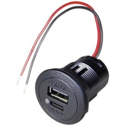 Prise double Power usb-c/a pd/qc - Procar