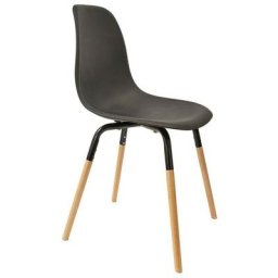 The Home Deco Factory - Chaise scandinave Phenix noir - Noir