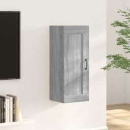 Armoire de cuisine suspendue - Meuble de rangement Style Contemporain Sonoma gris 35x34x90 cm Bois