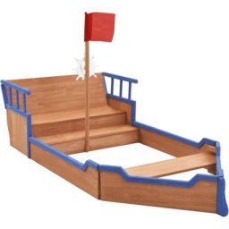 Bac à sable bateau pirate Bois de sapin 190x94,5x101 cm Vidaxl Multicolore