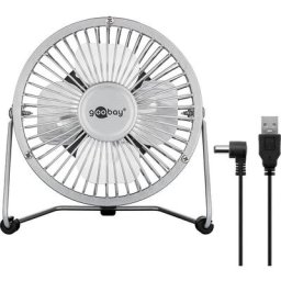 Mini ventilateur de bureau argent