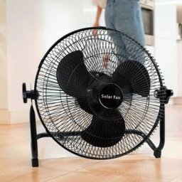 Mediawave Store - Ventilateur Portable Rechargeable Solaire Sans Fil de Table/Mural pour Camping