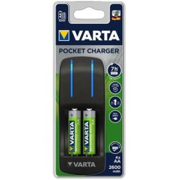 Chargeur Varta avec 4 piles aa 100/240v 2600mah 7h