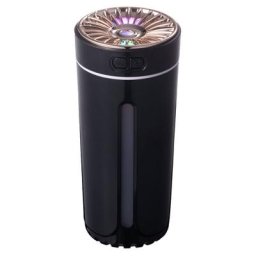 Noir)Humidificateur pour chambre à coucher, humidificateur sans fil, humidificateur d'air pour