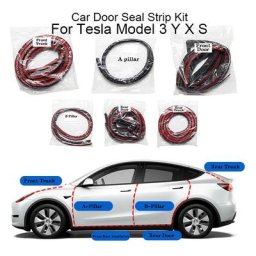 Pour Tesla modèle 3 YXS Kit de bande de joint de porte de voiture isolation phonique insonorisée