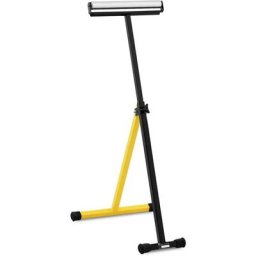 Servante D'Atelier à Rouleau Chevalet Pliable 40 kg Réglable en Hauteur 64-105cm - Noir, Argent