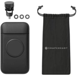 Shapeheart Miroir de moto vis Smartphone Mount, noir, taille M