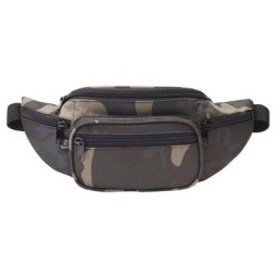 Brandit Sac de ceinture de taille, noir-gris