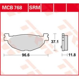 TRW Lucas Brake pad MCB768
