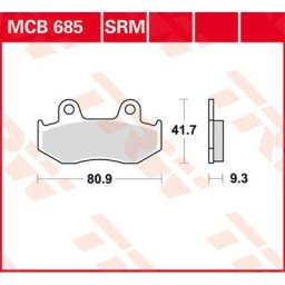 TRW Lucas Brake pad MCB685