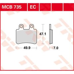TRW Lucas Brake pad MCB735