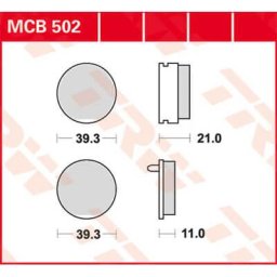 TRW Lucas Brake pad MCB502