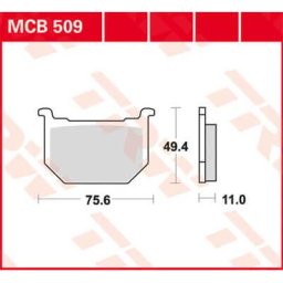 TRW Lucas Brake pad MCB509