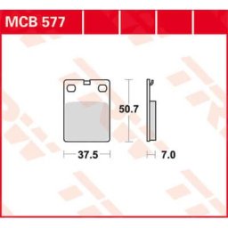 TRW Lucas Brake pad MCB577