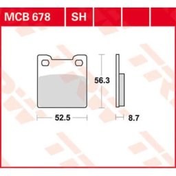 TRW Lucas Brake pad MCB678
