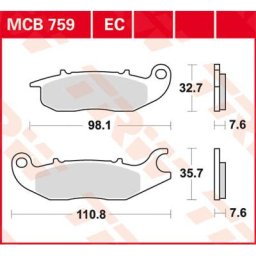 TRW Lucas Brake pad MCB759