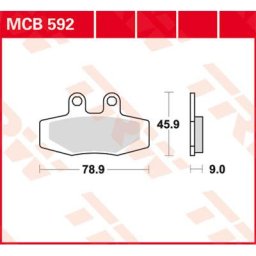 TRW Lucas Brake pad MCB592