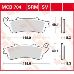 TRW Lucas Brake pad MCB704