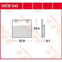 TRW Lucas Brake pad MCB542