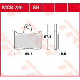 TRW Lucas Brake pad MCB729