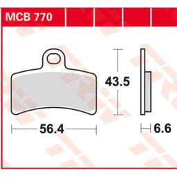 TRW Lucas Brake pad MCB770