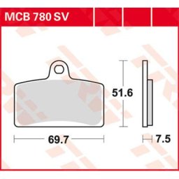 TRW Lucas Brake pad MCB780