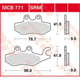 TRW Lucas Brake pad MCB771