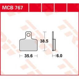 TRW Lucas Brake pad MCB767