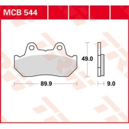 TRW Lucas Brake pad MCB544