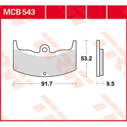 TRW Lucas Brake pad MCB543