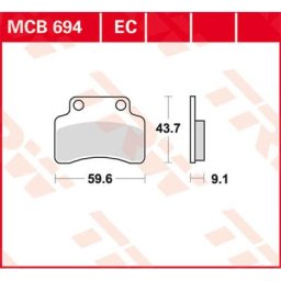 TRW Lucas Brake pad MCB694