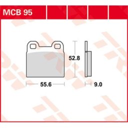 TRW Lucas Brake pad MCB95