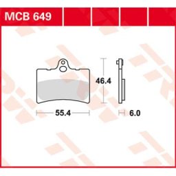 TRW Lucas Brake pad MCB649