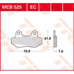 TRW Lucas Brake pad MCB525