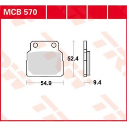 TRW Lucas Brake pad MCB570