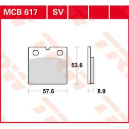 TRW Lucas Brake pad MCB617
