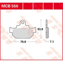 TRW Lucas Brake pad MCB550