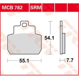 TRW Lucas Brake pad MCB782
