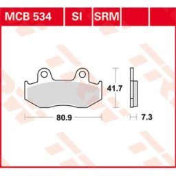 TRW Lucas Brake pad MCB534