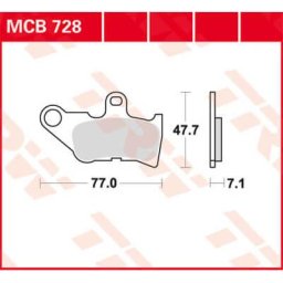 TRW Lucas Brake pad MCB728
