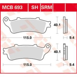 TRW Lucas Brake pad MCB693