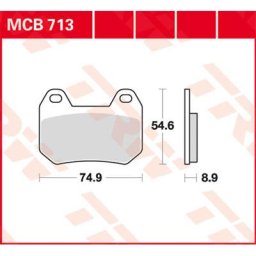 TRW Lucas Brake pad MCB713