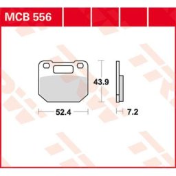 TRW Lucas Brake pad MCB556